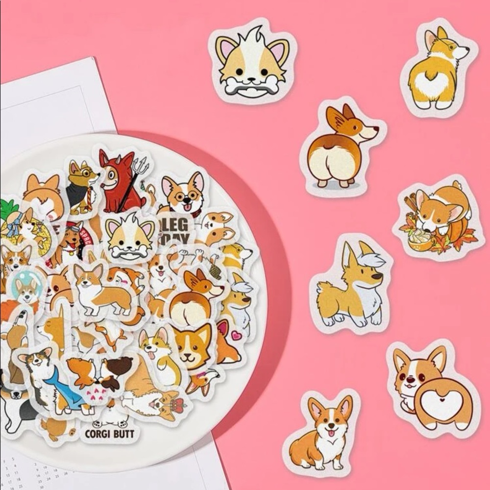 Corgi Stickers - 40 Pack